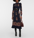Etro Paisley midi dress