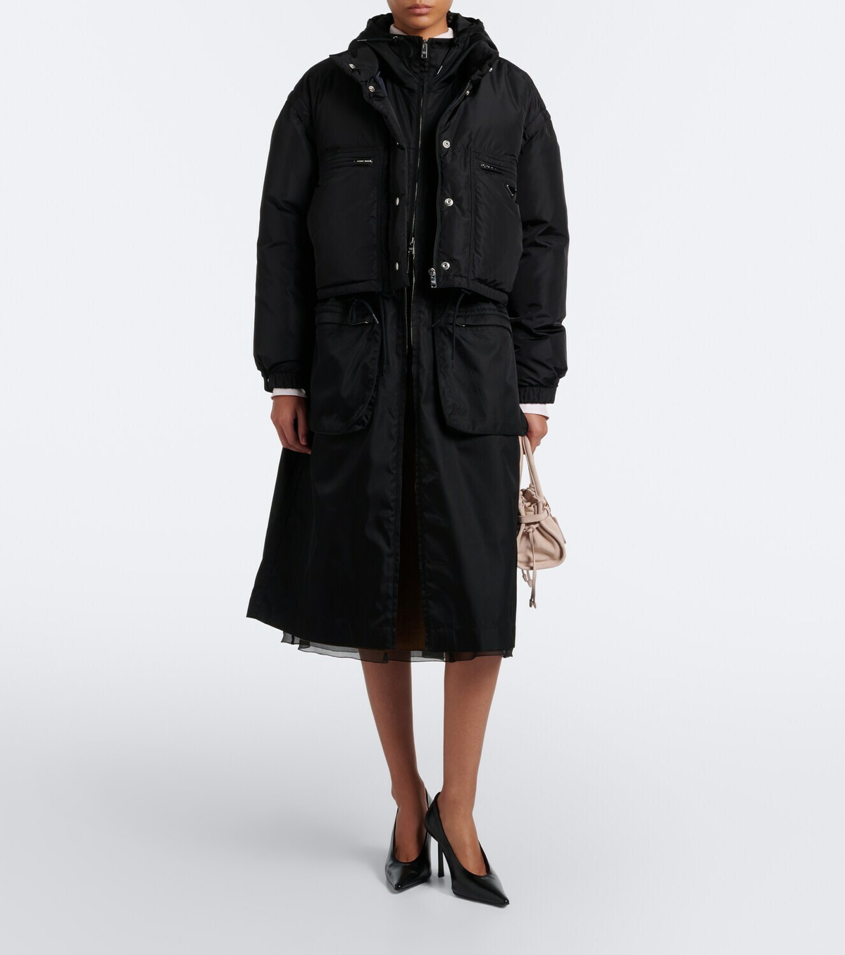 Prada Re-Nylon cropped down jacket