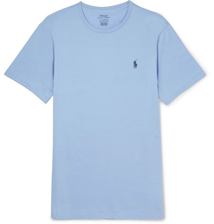 Photo: Polo Ralph Lauren - Cotton-Jersey T-Shirt - Men - Light blue