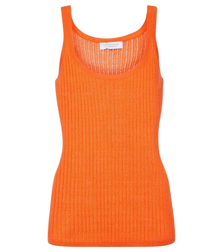 Photo: Gabriela Hearst Nevin pointelle cashmere and silk tank top