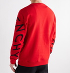 GIVENCHY - Logo-Embroidered Loopback Cotton-Jersey Sweatshirt - Red