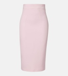 Safiyaa Hokuku crêpe pencil skirt