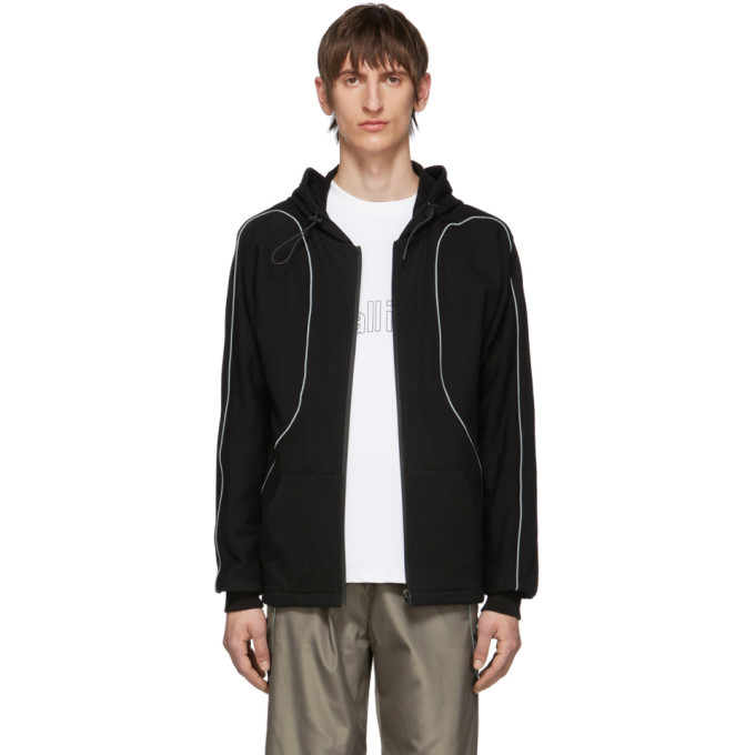 all in Black ID Vest Hoodie
