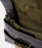 Victoria Beckham Mini croc-effect leather clutch