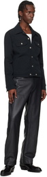 Courrèges Black Signature Twill Trucker Jacket