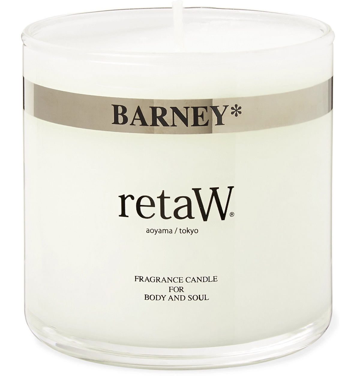 retaW - Barney Scented Candle, 145g - White retaW