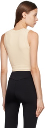 VAARA Off-White Essential Seamless Sport Top