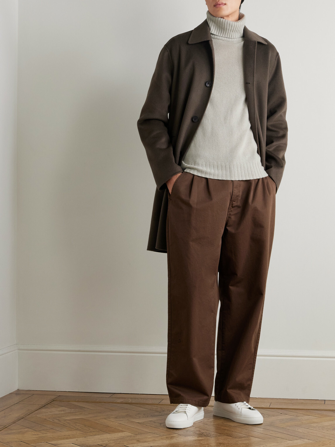 Allude - Virgin Wool and Cashmere-Blend Rollneck Sweater - Neutrals