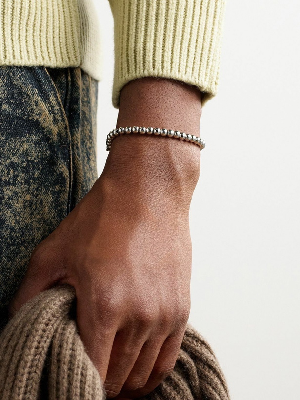Photo: PATTARAPHAN - Baby Cycle Rhodium-Plated Sterling Silver Chain Bracelet - Silver