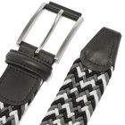 Anderson's Men's Woven Textile Belt in Black/Grey/White