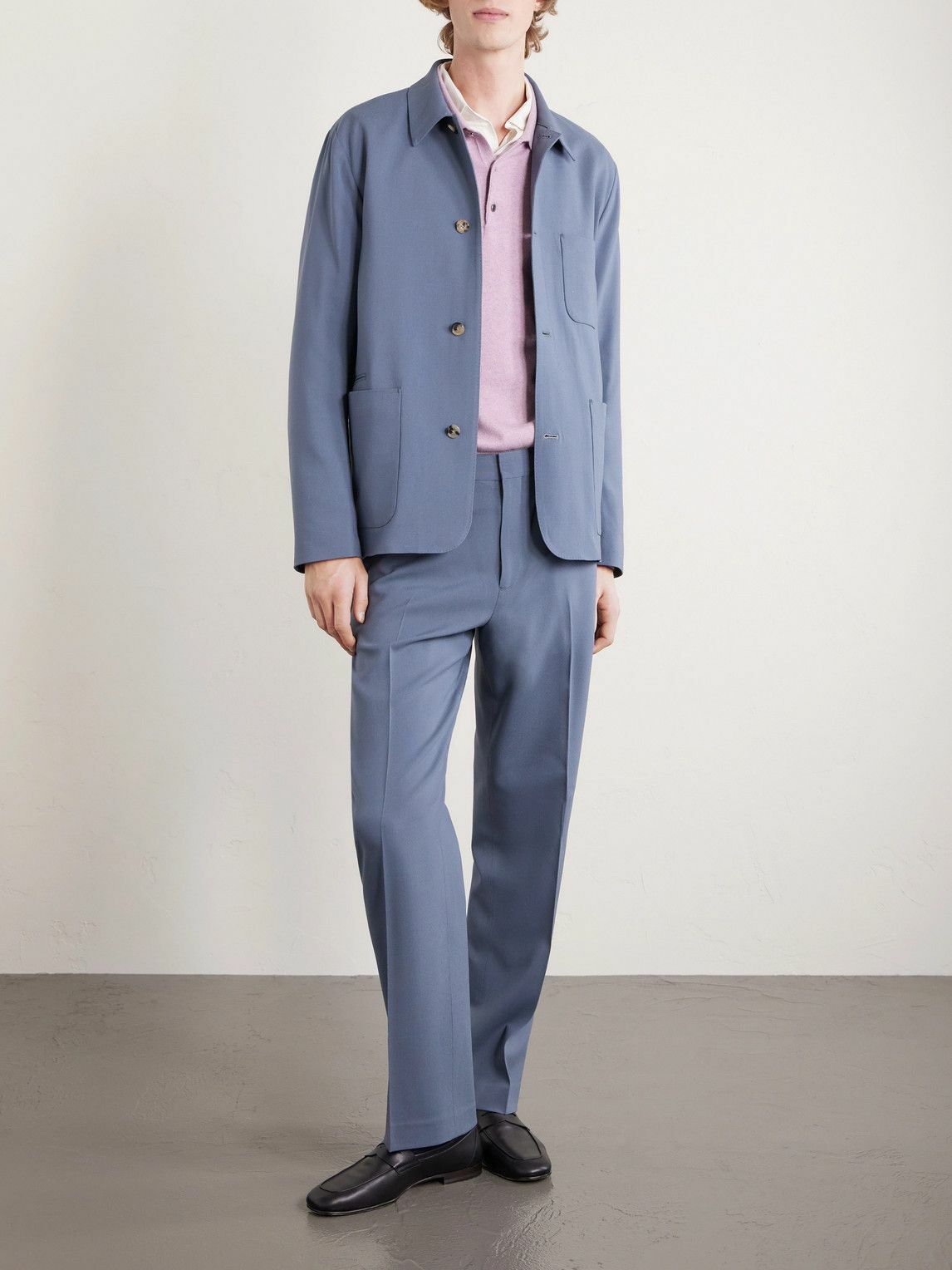 Paul Smith - Grain de Poudre Wool Jacket - Blue