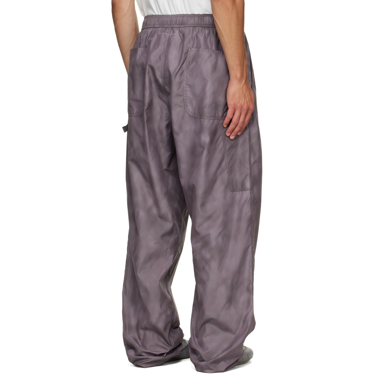 MM6 Maison Margiela Purple Hammer Loop Trousers
