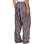 MM6 Maison Margiela Purple Hammer Loop Trousers