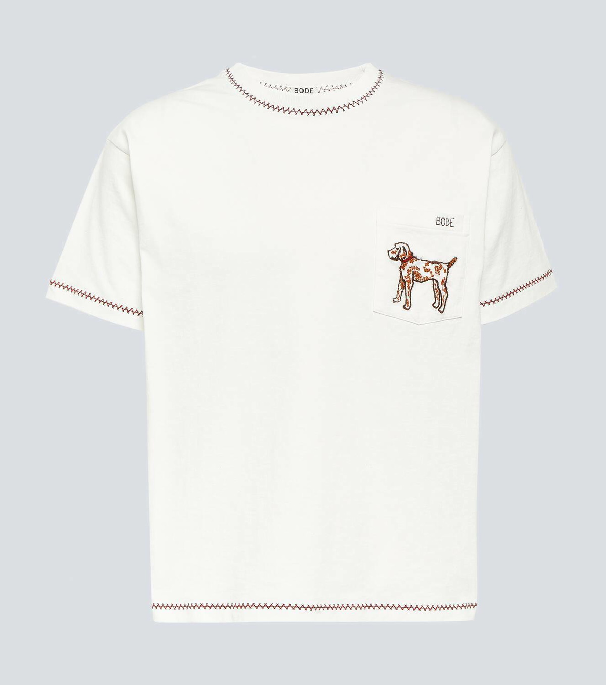 Bode Griffon embroidered cotton jersey T-shirt Bode