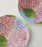 Les-Ottomans Ortensie set of 2 ceramic dessert plates