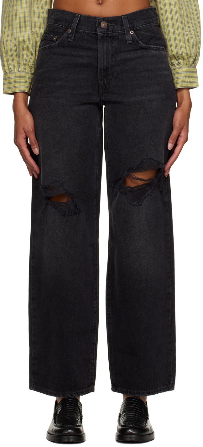 Baggy Dad Women's Jeans - Black