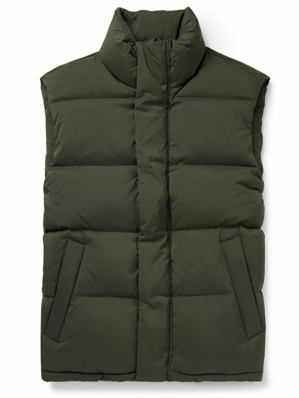 NN07 - Matthew 8245 Quilted Recycled-Shell Down Gilet - Green