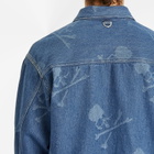 MASTERMIND WORLD Men's Monogram Denim Jacket in Blue