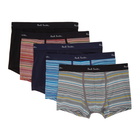 Paul Smith Five-Pack Multicolor Logo Boxer Briefs