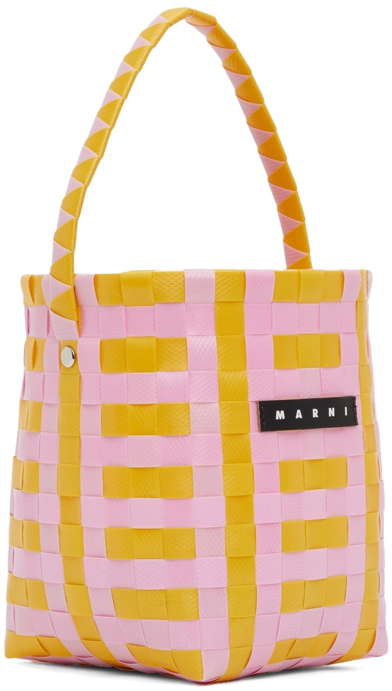 Marni Kids Pink & Yellow Pod Bucket Tote Marni