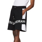 Diesel Black and White P-Sham Shorts