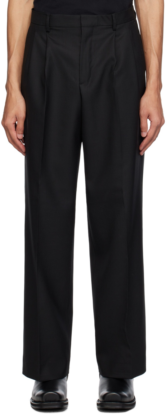 Photo: Sunflower Black Wide Pleated Trousers