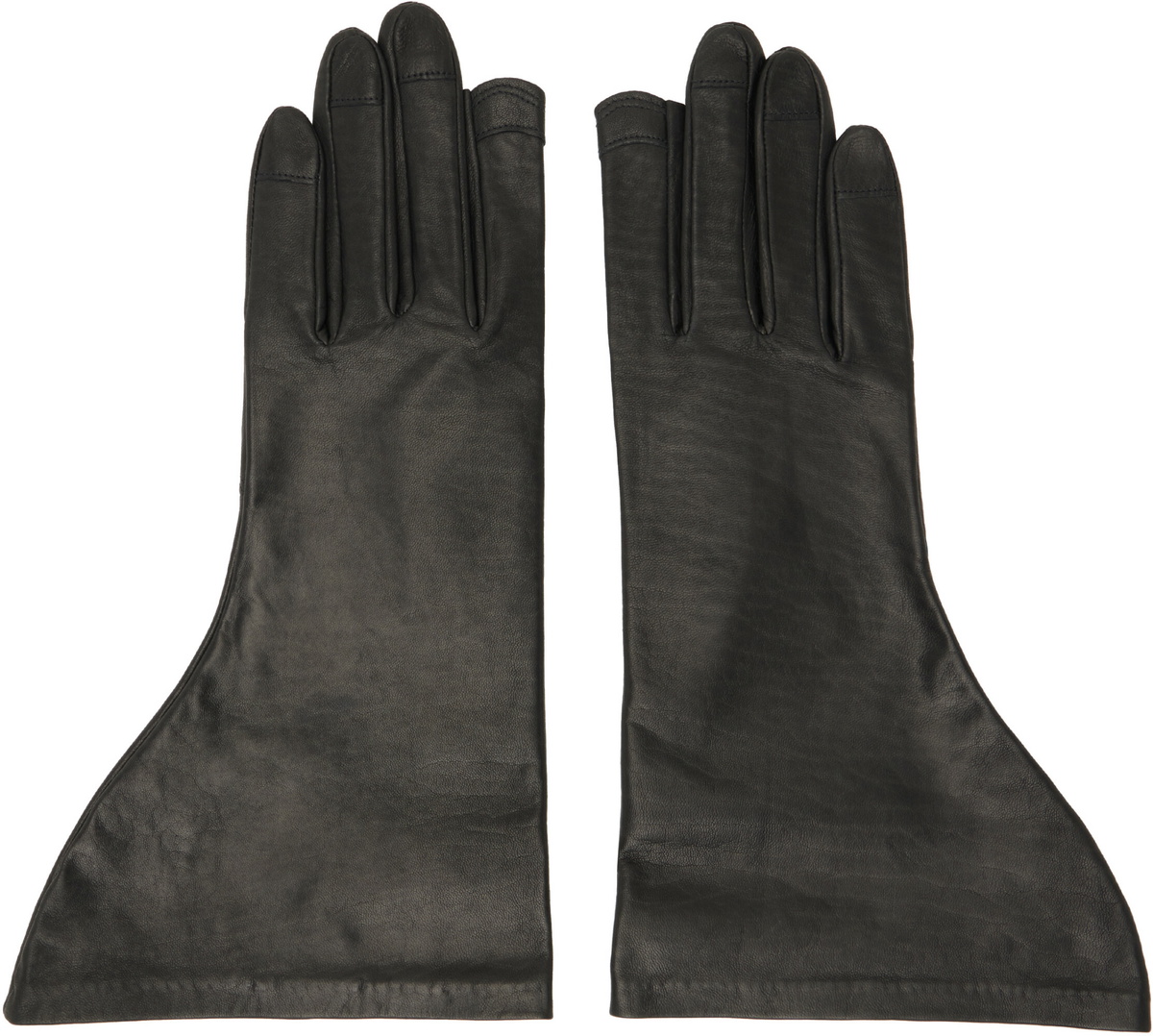Rick Owens Black Tower Flared Gloves
