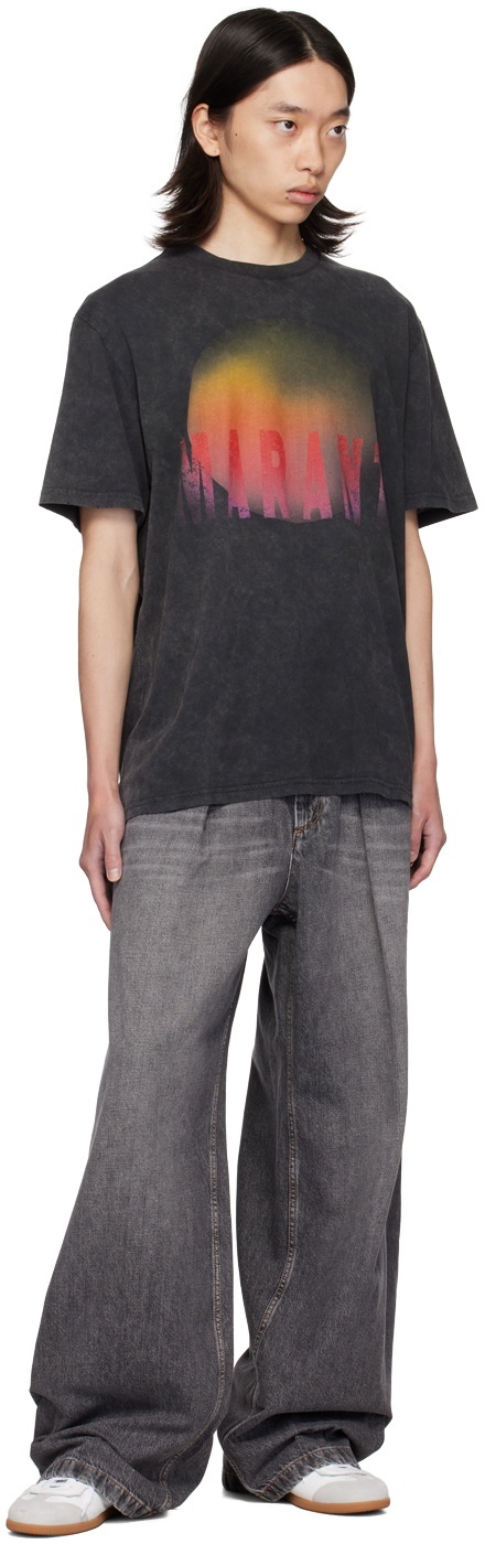 ★Isabel Marant★ヒューゴ コットン Tシャツ Isabel Marant Black Hugo T-Shirt Isabel Marant