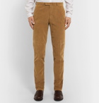 Boglioli - Tan Slim-Fit Stretch-Cotton Corduroy Suit Trousers - Tan