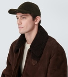 Ralph Lauren Purple Label Embroidered cotton corduroy cap