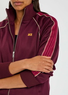 Wales Bonner Mantra Logo-embroidered Jersey Track Jacket Burgundy