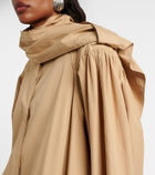 Chloé Scarf-detail cotton coat