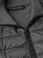 Canada Goose - HyBridge Slim-Fit Merino Wool and Quilted Nylon Down Gilet - Gray