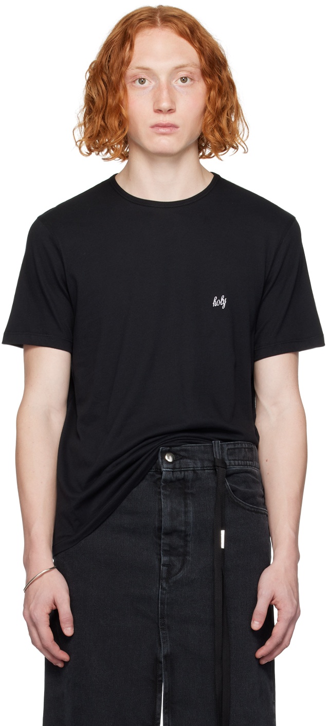 Photo: Ann Demeulemeester Black Embroidered T-Shirt