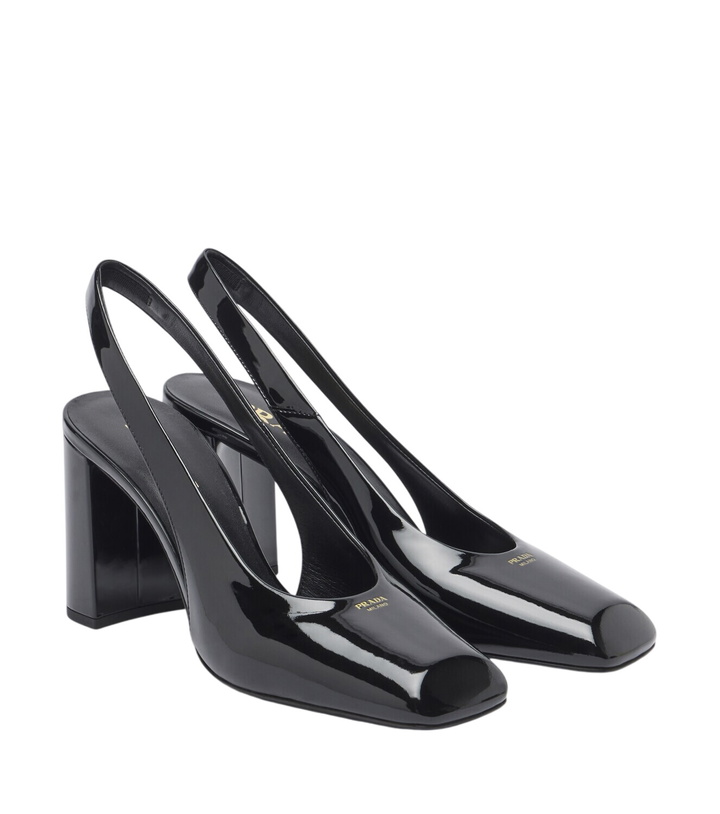 Photo: Prada Patent leather slingback pumps
