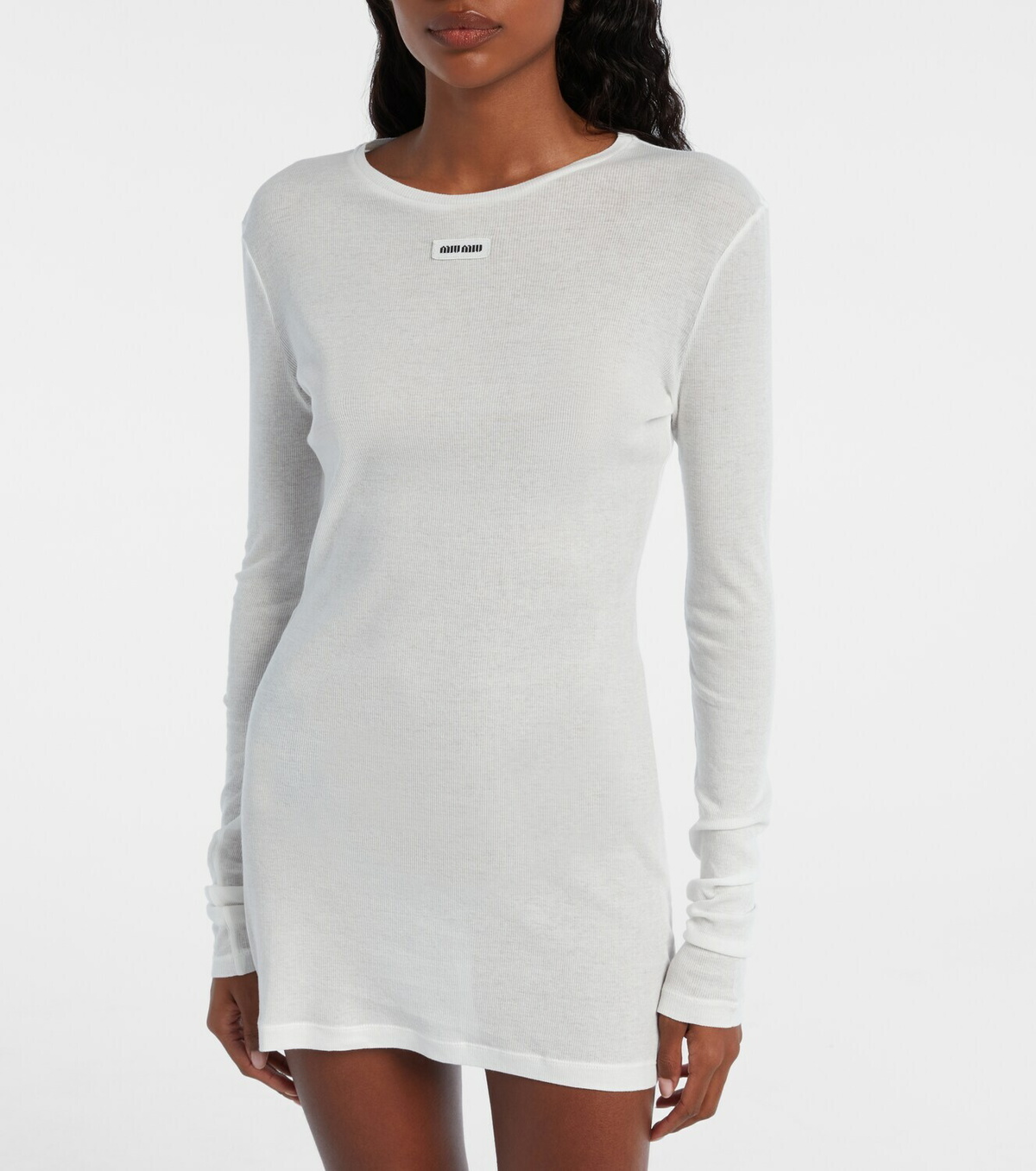 Miu Miu Cotton jersey minidress