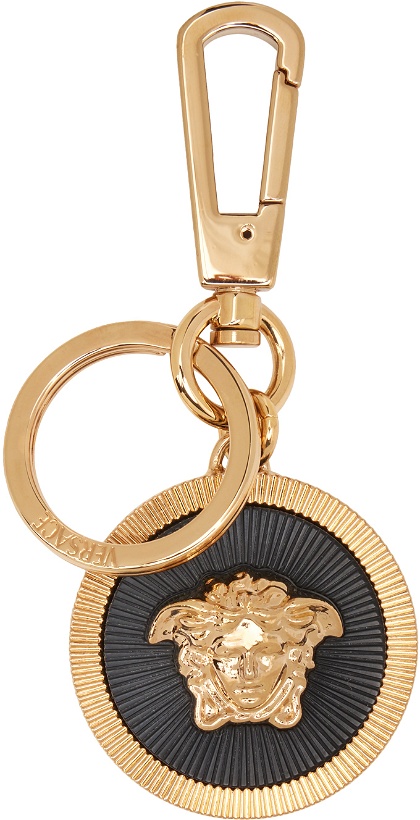 Photo: Versace Gold Medusa Biggie Keychain