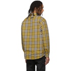 Fear of God Yellow Flannel Plaid Shirt Jacket