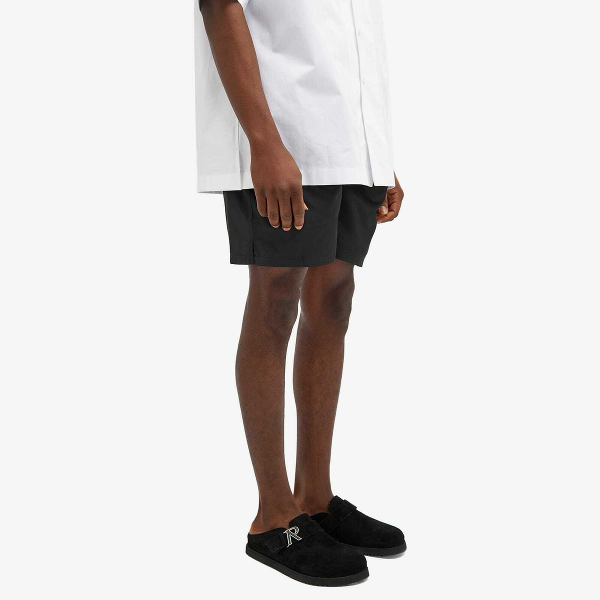 Off-White Men's Arrow Swim Shorts in Black/White