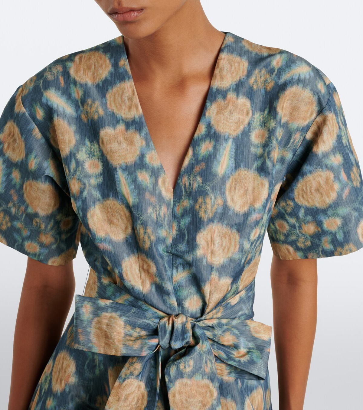 Markarian Margaretta belted floral gown