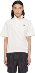 Commission White Twisted Polo