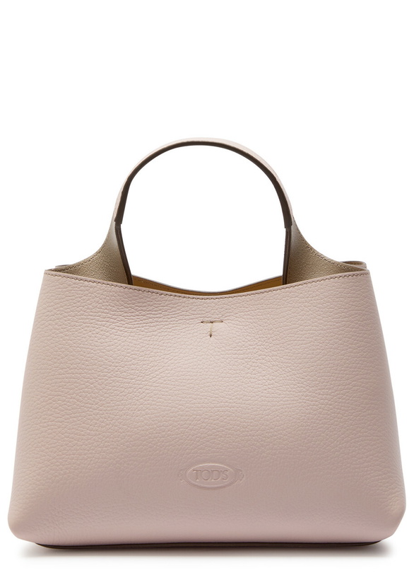 Photo: Tods Florida Mini Leather Tote bag - Light Pink - One Size