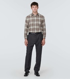 Auralee Checked wool shirt