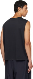 Alexander Wang Black Graphic Logo Muscle Tank Top