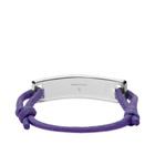 1017 ALYX 9SM Men's Cord & Metal Bracelet in Purple