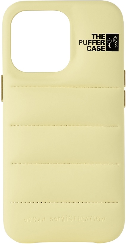Photo: Urban Sophistication Yellow 'The Puffer' iPhone 13 Pro Case