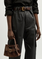 Boyy Scrunchie 2 Suede top Handle bag - Dark Brown - One Size