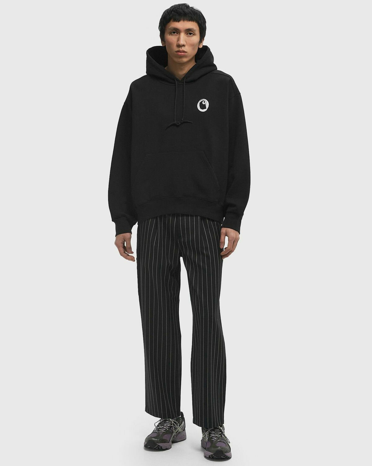 Carhartt WIP Hooded Charm Link Sweat Black Mens Hoody