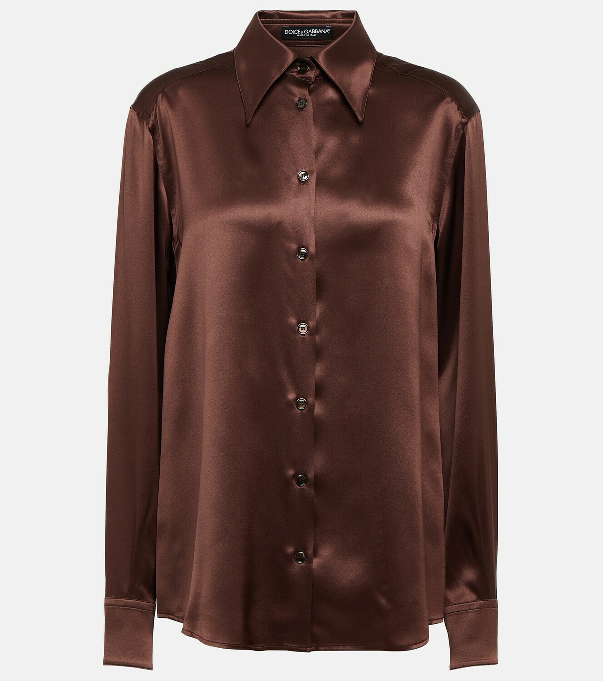 Dolce & Gabbana Black Silk Shirt Women