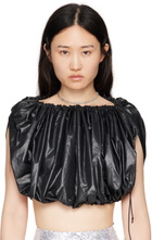Amina Muaddi Silver Tennis Necklace